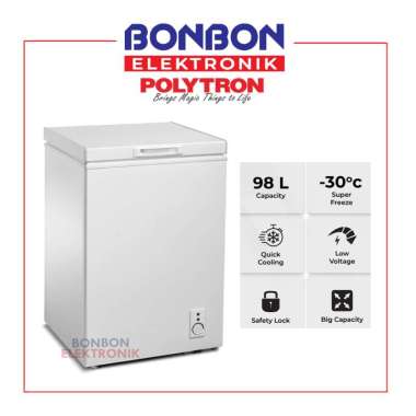 POLYTRON Chest Freezer 100 Liter PCF 118 / PCF-118