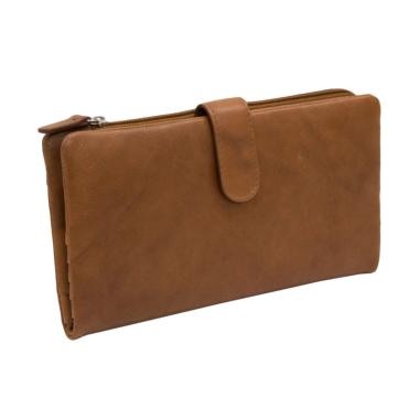 Chrysanvintage RFID Blocking Dompet Wanita COKLAT  MUDA