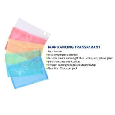 MAP KANCING R&R ECONOMY PUTIH TRANSPARAN Bening - BUAH