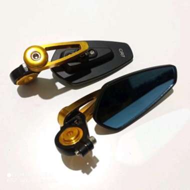 SPION JALU OVAL SPION JALU BAR END KACA BIRU FULL CNC Kuning