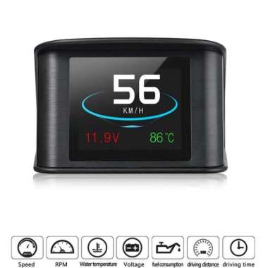 Display HUD Mobil OBD2 On-board Computer Speedometer P10
