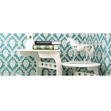Oem Motif Batik Hijau Wallpaper Dinding 10 M X 45 Cm