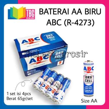 1 SET BATERAI AA BIRU ABC BATRAI BATRE KECIL A2 (R-4273)