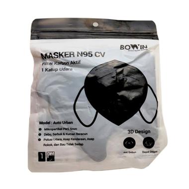Bowin Masker N95 CV Anti Polusi - Hitam