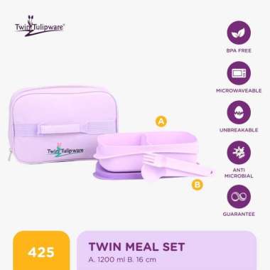 Kotak Makan Twin Tulipware Twin Meal Set LD