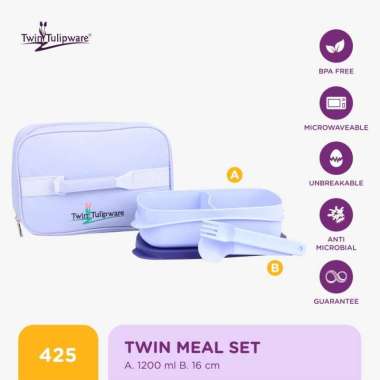 Kotak Makan Twin Tulipware Twin Meal Set BD