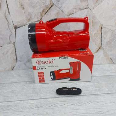 Senter Led Multifungsi Aoki AK 6519 Lampu Led Emergency Aoki Original