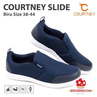 Sepatu Ardiles Courtney SLIDE BIRU- Fashion Casual Pria 40