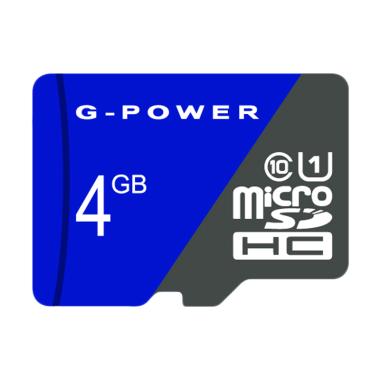 G-POWER Micro SD Memory Card [4 GB] biru