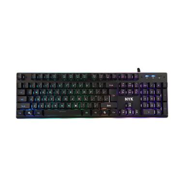 NYK KR-301 RGB Underglow Gaming Keyboard hitam