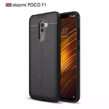 OEM Armor Texture TPU Casing for Xiaomi Poco F1 / Pocophone F1 - Xiaomi Pocophone F1 01 HITAM