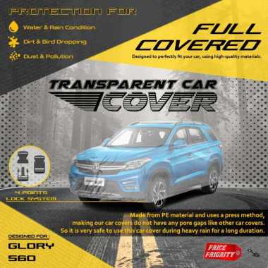 Body Cover Sarung Mobil Plastik DFSK GLORY 560 Tebal Anti Air WATERPROOF