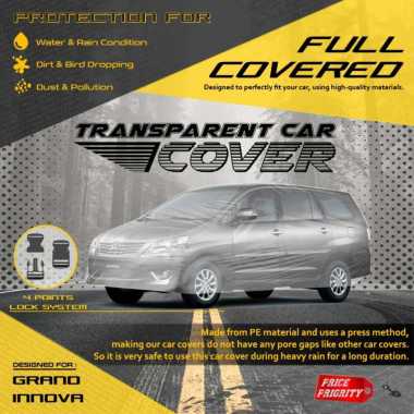 Body Cover Sarung Mobil Plastik GRAND INNOVA Tebal Anti Air WATERPROOF