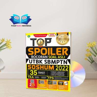 BUKU BIMBINGAN SOAL TES UTBK SBMPTN TOP SPOILER BOCORAN SOAL ASLI UTBK SBMPTN SOSHUM 2022 BONUS CD