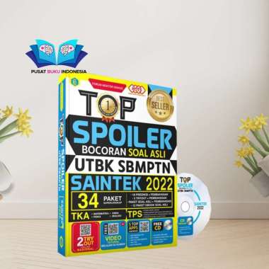 BUKU BIMBINGAN SOAL TES UTBK SBMPTN TOP SPOILER BOCORAN SOAL ASLI UTBK SBMPTN SAINTEK 2022 BONUS CD