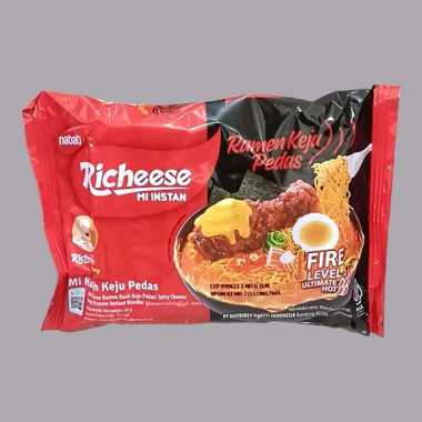 Richeese Mie Ramen Keju Pedas Level 5 Mie Instan 67gr