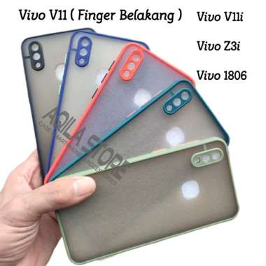 Case Aero Vivo V11 / V11i / 1806 / Vivo Z3i ( Finger Belakang ) Semi Hardcase Fuse Transparan Dove N