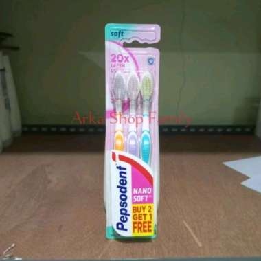 PEPSODENT Sikat Gigi Nano Soft Sensitive Isi 3 pcs