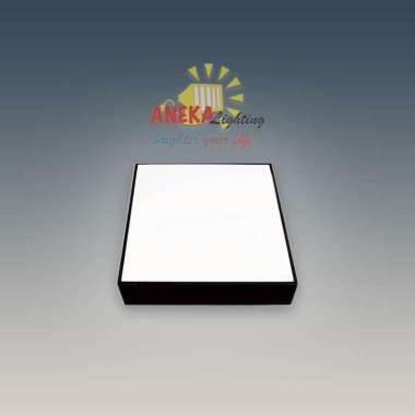 Downlight Outbow Frameless Minimalis 24W Kotak Hitam 4000K / Natural