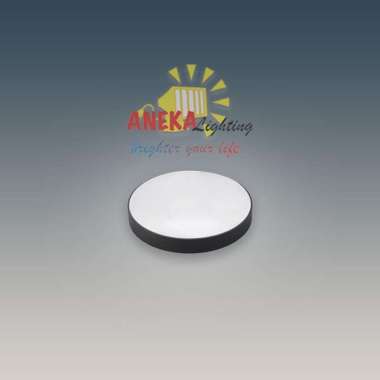 Downlight Outbow Frameless Minimalis 24W Bulat Hitam 4000K / Natural