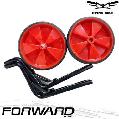 Roda Samping FWD Ukuran 16 12 Roda Bantu Sepeda Anak Mini BMX Merah