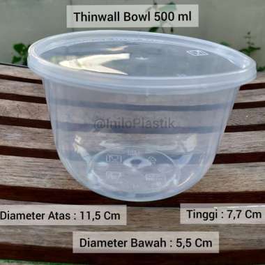 Thinwall DM 500ml Bowl / Thinwall Food Container 500 ml [1pack]