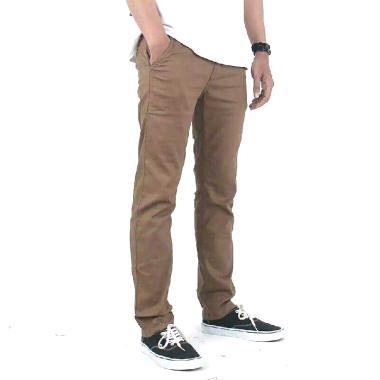 mr.akrom Celana Chinos Pria 32 COKLAT SUSU