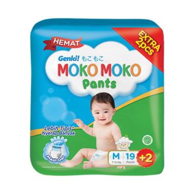 Genki Moko Moko Pants Popok Bayi [Size M/ 19 pcs]