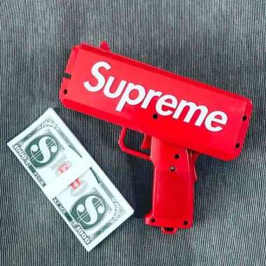 OEM Pistol Uang Supreme Mainan