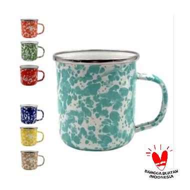 Kedaung Motif Doreng Lurik Jadul Gelas Mug [9 cm] multicolour