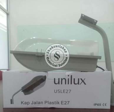 KAP LAMPU JALAN PLASTIK E27 PJU + TIANG ORNAMEN