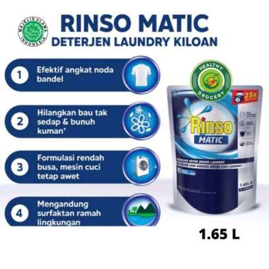Rinso Matic Professional Liquid 1.65 Liter Detergent Cair