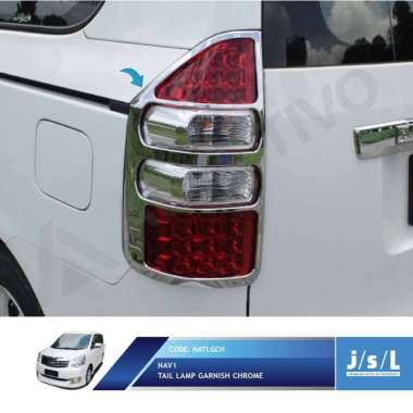 JSL Garnis Lampu Belakang NAV1Tail Lamp Garnish CHROME