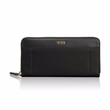 TUMI Voyageur Zip Around Continental Dompet Wanita - Black BLACK