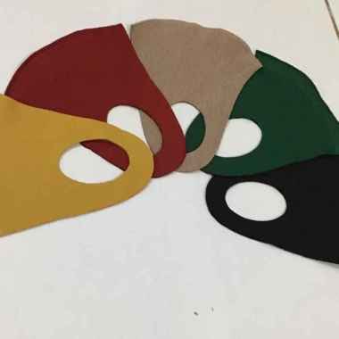 Masker Scuba Masker Kpop Masker Kain Masker Earloop Masker Anti Polusi - hitam