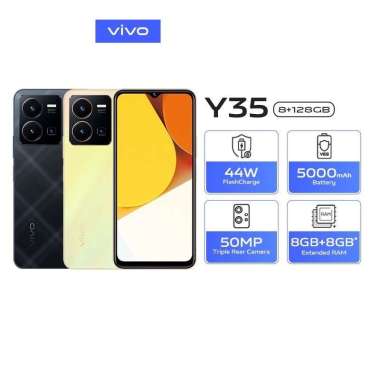 Vivo Y35 Ram 8GB Rom 128GB Hitam