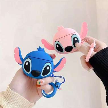 Case Airpods Stitch Untuk Inpods12 Dan Airpods 1 2 Casing Premium Pink