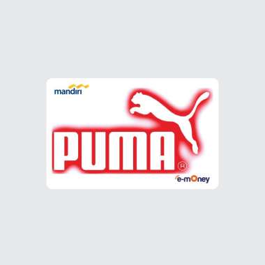 Kartu EMONEY MANDIRI Puma Putih White Kumpulan Brand Merk Kartu Etoll e toll E Money E-money Winlyco