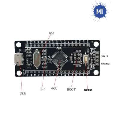Single chip microcomputer STM32F103C8T6 small system board (1518)