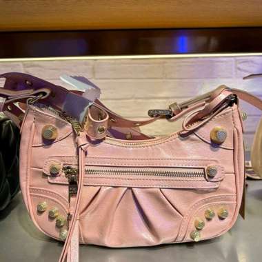 TAS STEVE MADDEN HAND BAG BGLOWING HOBO BLACK PINK WHITE BONE YELLOW NEON RED NEW ORIGINAL