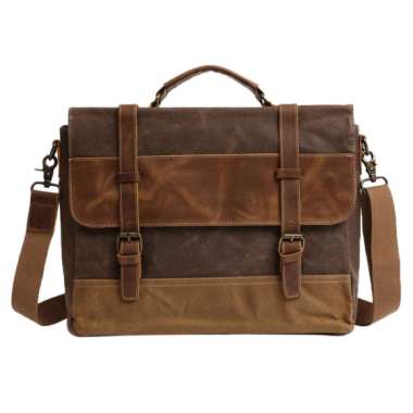 leather messenger computer bag