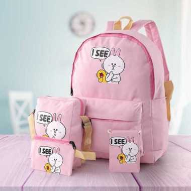 Tas anak perempuan Tas sekolah ransel backpack anak cewek TK SD 7-12 bulan PINK