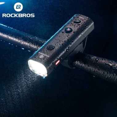 Rockbros Lampu Sepeda USB Rechargeable 2000mAh 400 Lumens YQ-QD400 SG Black