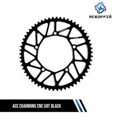 DELTACYCLES - ACE CHAINRING CNC 58T Red