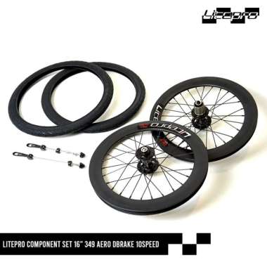 DELTACYCLES - LITEPRO COMPONENT SET 16" 349 AERO DBRAKE 10SPEED