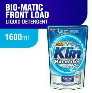 Promo Harga So Klin Biomatic Liquid Detergent Front Load 1600 ml - Blibli