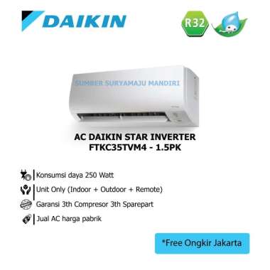 Jual Ac Daikin Inverter Ftkc 35 Terbaru Harga Murah 