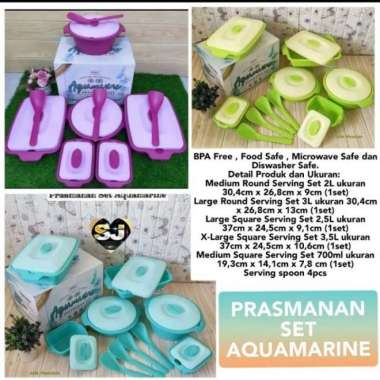 prasmanan set aquamarine saji