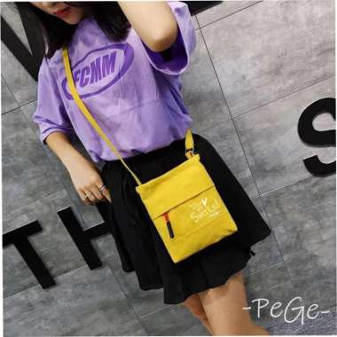 Tas Selempang Bahu Wanita Korea Style Slempang Fashion Simpel -PG 8892 Kuning
