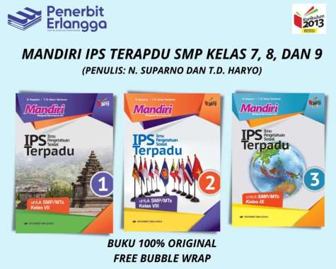 BUKU MANDIRI IPS TERPADU KELAS 7,8,9 ERLANGGA KELAS 8